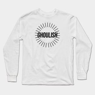 Ghoulish Black Logo Long Sleeve T-Shirt